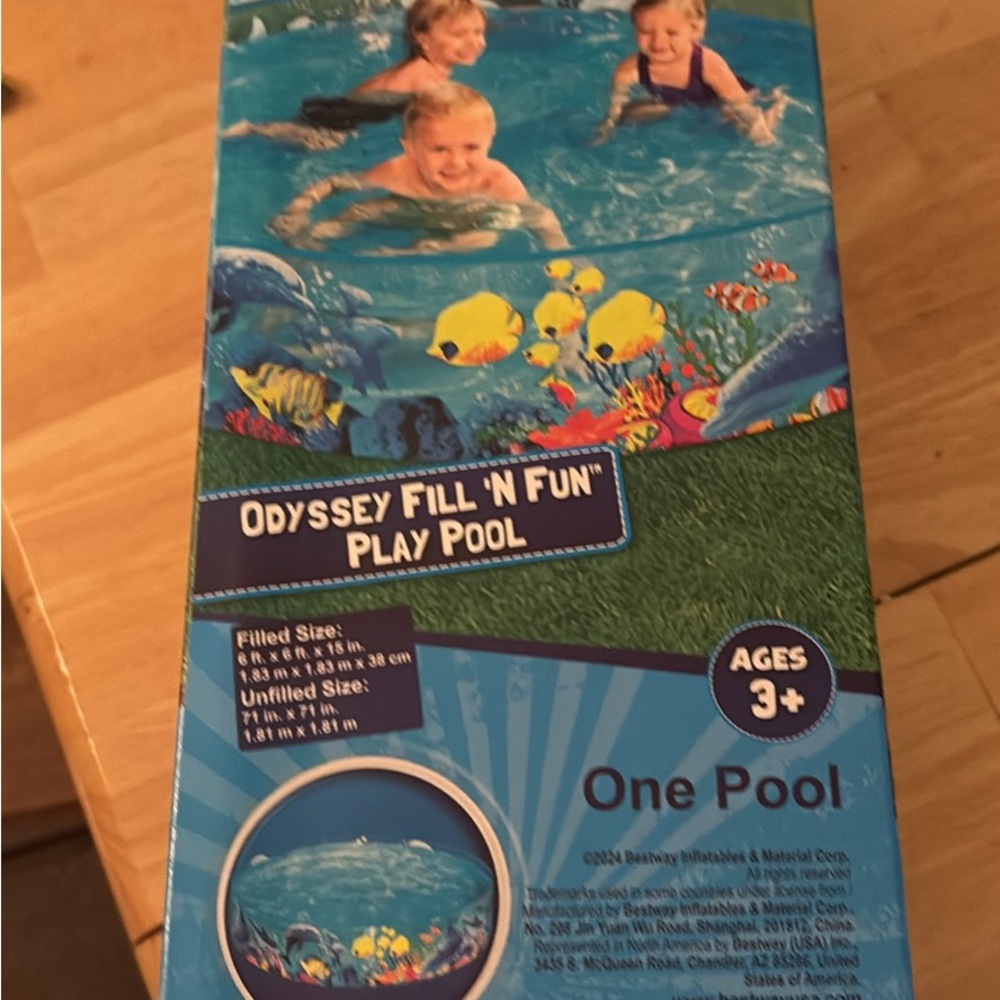 Fill 'N Fun Play Pool - Blue